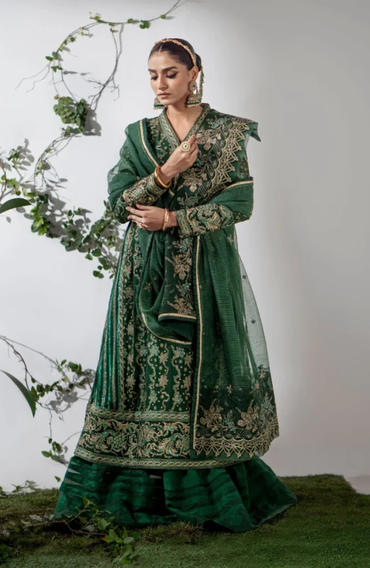 Maryum N Maria Anais Collection embroidered chiffon party wear 3-piece unstitched luxury formal dress with organza dupatta