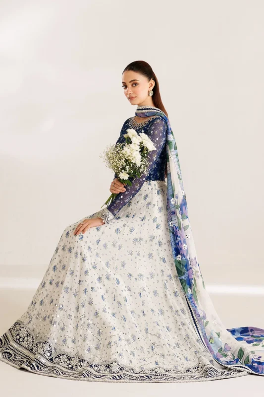 Semi Formals embroidered chiffon 3-piece formal wear suit – authentic Pakistani designer fashion