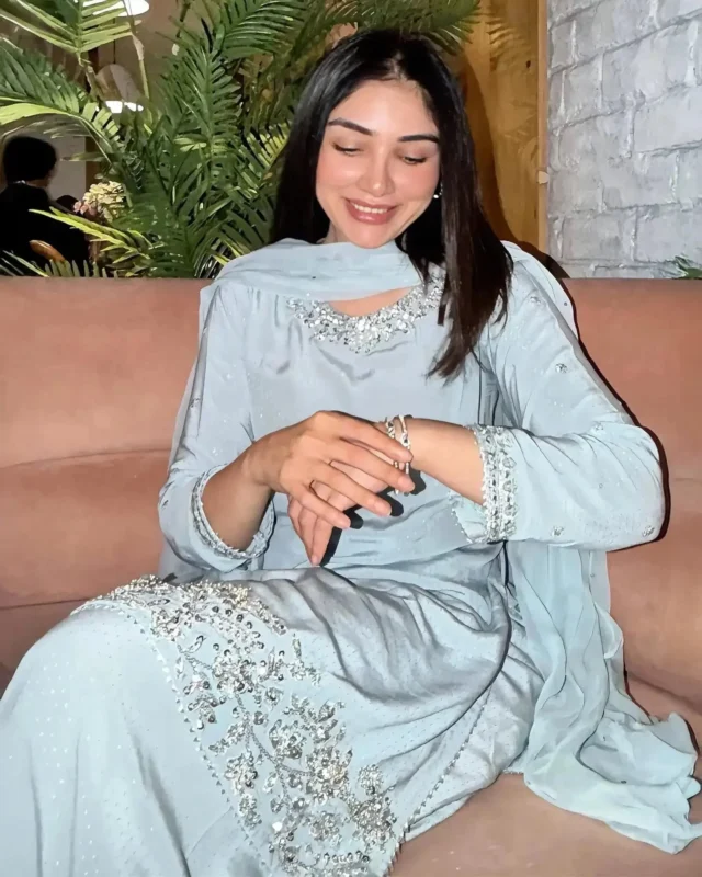 Sha Posh Textile Imported Silk 3PC Tilla Embroidered Sharara Party Wear – Featured