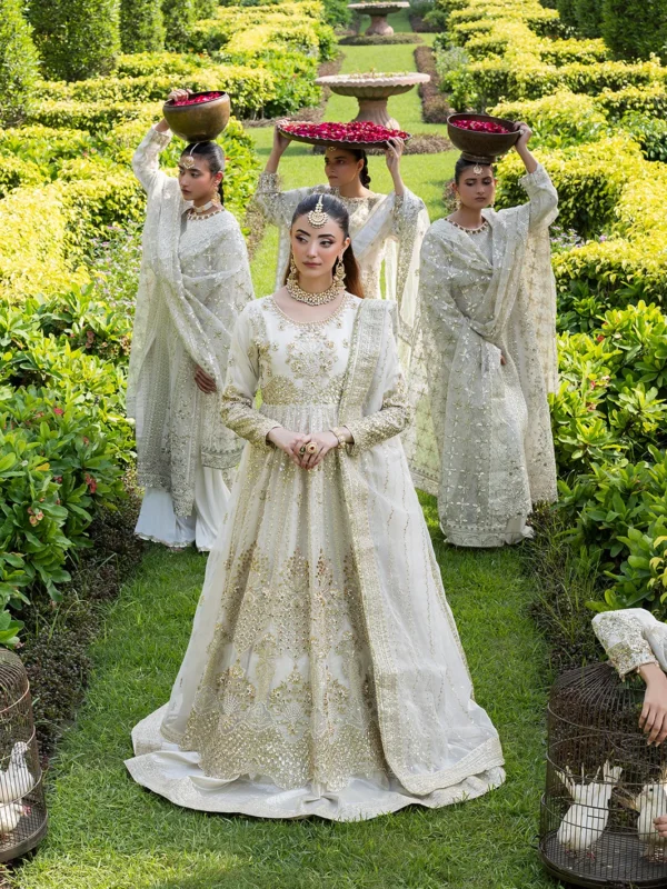 ShahJahan Official Organza Maxi 3-Piece Formal Wear Set – Vibrant Multi Hues | Zilverah